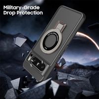 Étui de téléphone portable rose léger 95g effet peau PC+TPU magnétique anti-traces de doigts givré de luxe pour Pixel-8 Pro