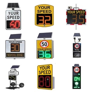איכות הראייה הובילה להציג סימני תנועה ניידים מהירות צהוב צהוב מכ "ם מהירות השמש שלך מכ" ם מהירות השמש - Product Image 2