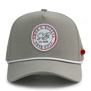 5 Panel Women Men Outdoor Sports <strong>Waterproof</strong> Baseball Cap Perforated Rope Golf <strong>Hat</strong> with Magnet Ball Marker Tee Holder - Product Image 5