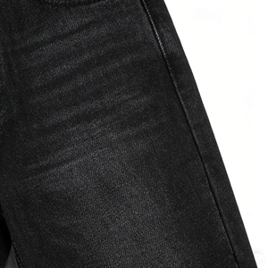 Pantalones Baggy de Mujer al por Mayor, Personalizados, 100% Algodón, Negros, Rectos, de Cintura Baja, Transpirables, Ecológicos, Desgastados, de Alta Calidad - Product Image 4