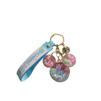 Accessoires de mode pour filles : Pendentif, Porte-clés tête de rat liquide, Porte-clés tasse de thé au lait tête de souris