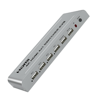 Conmutador KVM USB 4x1 HDTV con Salida HDMI de 4 Puertos y Entrada HDMI, Audio y Video 4K*2K a 30Hz, Certificado ROHS