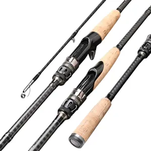 T1000 Carbon Fiber Fishing Rod FUJI 2.1m Sea Bass Casting Spinning Jigging Lure For Freshwater Boat Fishing In Lakes Rivers