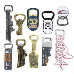 Hot-selling Modern Durable & Portable Zinc Alloy Magnetic Bottle Cap <b>Opener</b> with Custom Logo <b>Letters</b> 2D/3D Design - Product Image 2