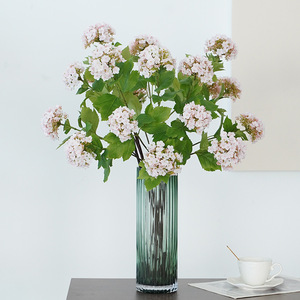 Hydrangeas artificiels en soie blanche, 3 têtes, haute simulation, pour décoration de mariage et de maison - Product Image 4