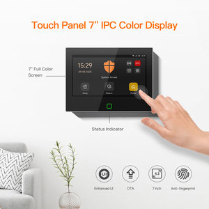 Kit de système d'alarme domestique intelligent Tuya WiFi 4G GSM avec écran tactile IPS de 7 pouces, alarme antivol sans fil et filaire PST-H700-4GG - Product Image 2
