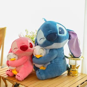 Lilo Và Stitch Ôm Vịt Đồ Chơi Sang Trọng Búp Bê Kawaii Cô Gái Giường Ngủ Sang Trọng Ném Gối Món Quà Sinh Nhật Hoàn Hảo - Product Image 4