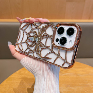 Materiale in TPU morbido ragno di raffreddamento cavo per <span class=keywords><strong>Cover</strong></span> <span class=keywords><strong>iPhone</strong></span> 16-13 Pro Max accessorio Mobile Anti-Shock sfuso con piastra elettrica - Product Image 6