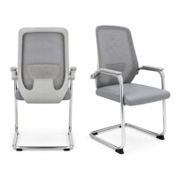 Chaise de bureau exécutive confortable en forme d'arche, chaises de formation en maille pour bureau et salle d'attente