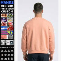 Sweat-shirt unisexe décontracté pour homme, col rond, coupe ample, imprimé, en coton et élasthanne, avec logo personnalisé