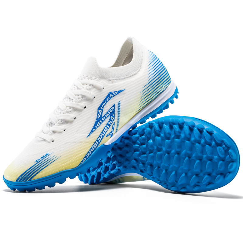 Uñas rotas blanco azul oro