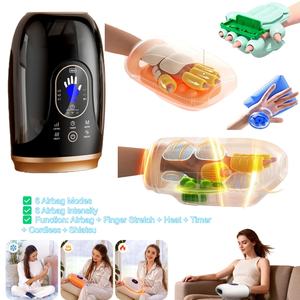 Masseur de main Healthpal sans fil, chaleur, refroidissement, compression, pétrissage, <span class=keywords><strong>acupuncture</strong></span>, vibration, auto-rouleau, batterie Li, charge USB pour - Product Image 5