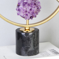 Bijoux en cristal pour les yeux, décoration créative pour le bureau et la maison, améthyste, décoration de richesse et attrape-soleil pour la décoration de bureau
