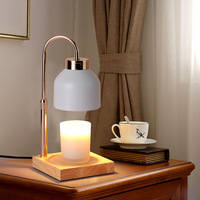 Lampe aromatique créative à hauteur réglable avec fondoir à cire et diffuseur d'huiles essentielles Décoration de chevet Chauffe-bougies