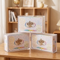 Étui de présentation pour cartes de jeu TCG en acrylique haute transparence, anti-poussière, avec couvercle magnétique, pour cartes en chinois simplifié