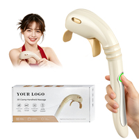 Nuevo Masajeador Automático de 3 Niveles con Mango Largo 2026, Dispositivo Portátil de Masaje 3D con Sensación Real al Tacto para Hombros y Cuello