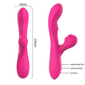 Vibrador de Masaje Femenino con Carga por USB, Resistente al Agua IPX7, 10 Velocidades de Vibración, Silicona de Grado Médico, Succión - Product Image 2