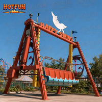 Manège Balançoire Happy Swing en fibre de verre pour parc d'attractions, équipement de fête foraine à vendre