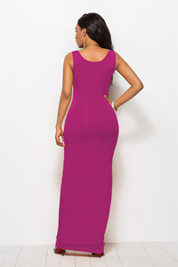 Tongrui Fashion 2023 Summer Cheap Jersey Simple Basic stretch Cotton Women Dress - Product Image 4