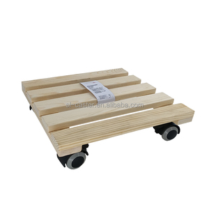 ओम अनुकूलन योग्य हल्के 60 किलोग्राम भार wpc लकड़ी की गुड़िया 4-पहिया ट्रॉली गाड़ी भंडारण और उपकरणों के लिए टिकाऊ मंच के साथ - Product Image 3