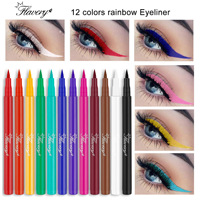 Meistverkaufter Bunter Wasserfester Flüssiger Neon Veganer Glatter Rosa Flüssiger Eyeliner Schwarzer Eyeliner-Stift Wischfester Delineador