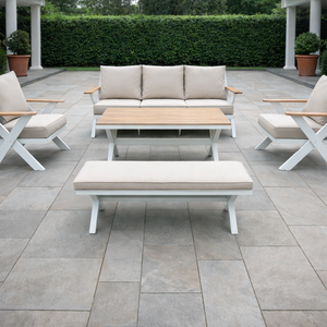 Conjunto de Sofás de Aluminio para Patio, Jardín o Balcón, con Cojines de Secado Rápido, Ideal para Exteriores - Product Image 2