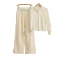 Ensemble Deux Pièces Décontracté de Vêtements d'Intérieur, Pull Ample à Manches Longues et Pantalon, Fabricants de Tenues pour Femmes