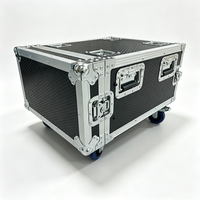 Flight case de transport 7U à double porte personnalisable avec roues pour amplificateur et outils