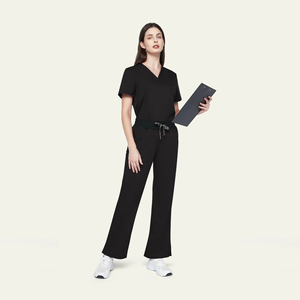 Ensemble de tenues médicales respirantes et extensibles avec logo personnalisé pour femmes et hommes, uniforme d'hôpital, vêtements de travail pour médecins et infirmières - Product Image 1