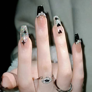 Uñas Postizas Elegantes de Uso Diario, Color Rosa, Diseño de Ojo de Gato, Lazo y Corazón, Acrílicas, Reutilizables, para Fiesta, 24 Piezas - Product Image 6