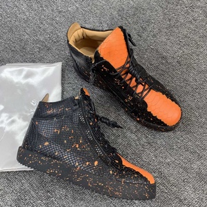 Zapatos informales <span class=keywords><strong>de</strong></span> alta calidad para hombre y mujer, <span class=keywords><strong>zapatillas</strong></span> altas <span class=keywords><strong>de</strong></span> cuero auténtico, tenis Unisex GZ 35-48, zapatos deportivos <span class=keywords><strong>de</strong></span> marca <span class=keywords><strong>de</strong></span> lujo 0799 - Product Image 1