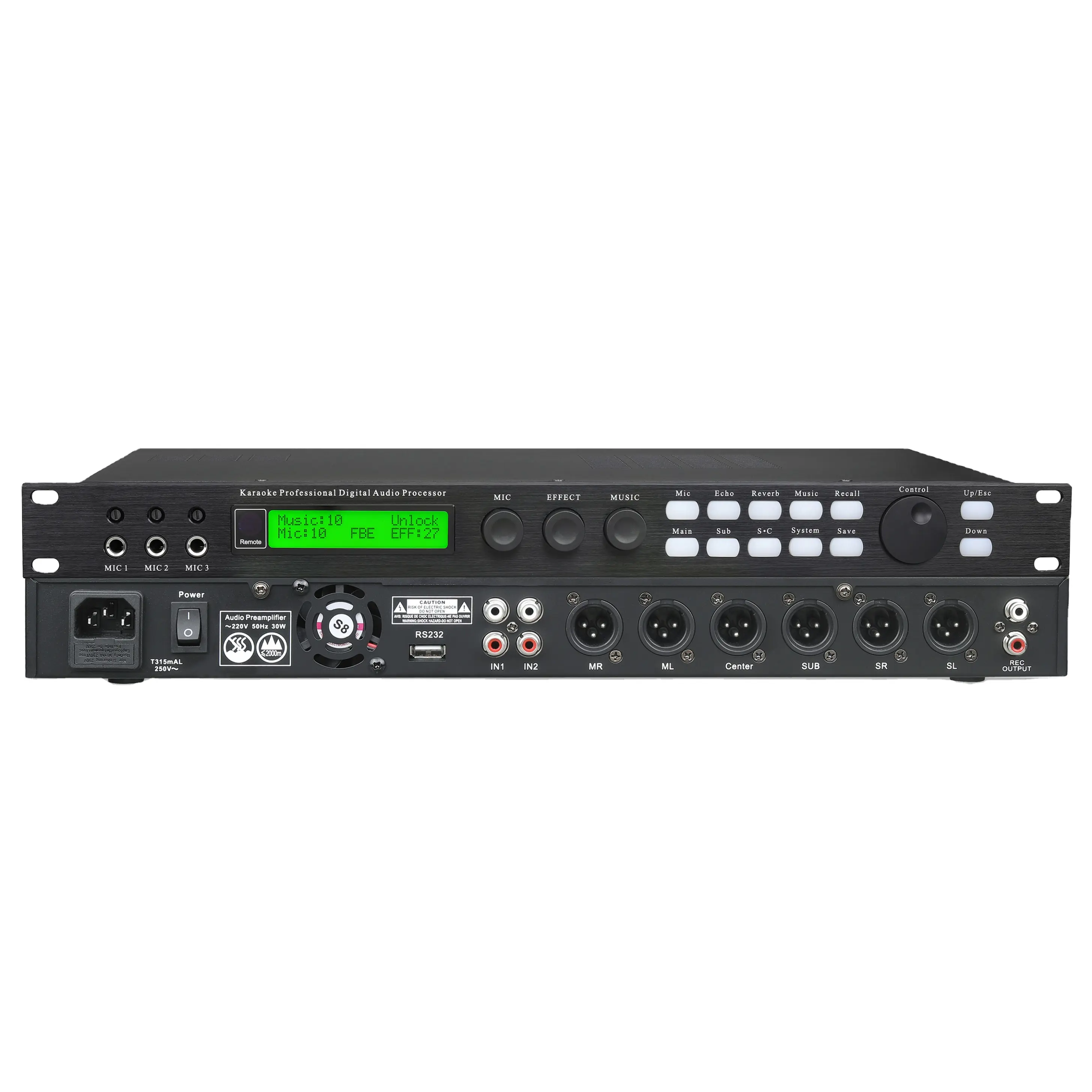 Audio Digitale Module Amplifier Usb Equalizer Ktv Karaoke Pre-Effects Disco Multi Effector Bt Optical Coaxial With Low Price