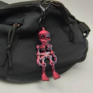 Jouet anti-stress, porte-clés squelette imprimé en 3D, modèle articulé complet, cadeau de collection, jouet anti-stress - Product Image 1