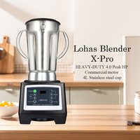 Blender commercial en acier inoxydable pour hôtel, usage intensif, 3200 W, blender industriel haute vitesse, équipement de cuisine électrique