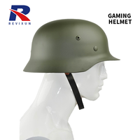 Casque REVIXUN Custom the World II Allemagne Acier M35 Léger Tactique Extérieur