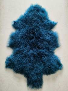 Trung Quốc Tự Nhiên Bất Xoăn Tây Tạng Mông Cổ Da Cừu Pelt Brown Nhuộm Lông Thảm Thảm Thảm Da Cừu Tây Tạng Cừu Lông Thảm Padding - Product Image 6