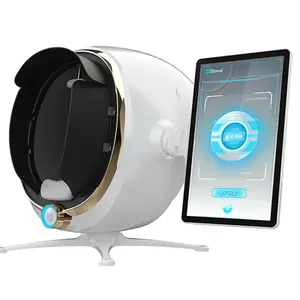 Sistema de análise facial de pele 3D Intelligence, scanner com 5 luzes, máquina de detecção de pele e relatório