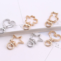 10 pièces/sac Animal porte-clés homard fermoir crochets porte-clés coeur chien boucle bricolage faisant Keytag bijoux fournitures trouver