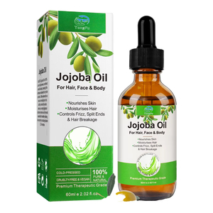 Số lượng lớn tùy chỉnh lạnh ép tàu sân bay dầu tinh khiết tự nhiên hữu cơ 4oz Jojoba dầu cho mỹ phẩm chăm sóc da - Product Image 2