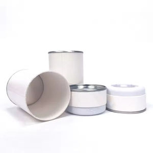 Cylindre cosmétique logo personnalisé emballage alimentaire boîte de masque facial produit de soin de la peau bougie tube en papier rond - Product Image 6