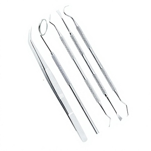 S AMPEX Stainless Steel Manual Dental Scaler Curette Set CE Certified Class I <b>Plaque</b> <b>Removal</b> Tools 1 Year Warranty Online - Product Image 3