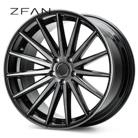 Rines ZFAN Forjados a Medida de 16-24 Pulgadas 5x112 5x114.3 5x120 5x130, Rines de Repuesto Negros Ligeros de Alta Calidad para BMW y Audi