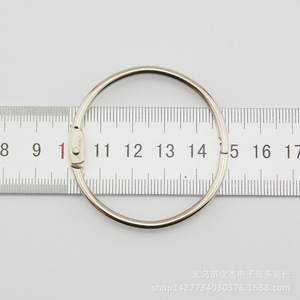 50 #   Anneau de retenue en métal de 12 mm de diamètre intérieur, forme en C, à clipser, pour album photo, reliure de livre, porte-clés, utilisation pour dossier - Product Image 1