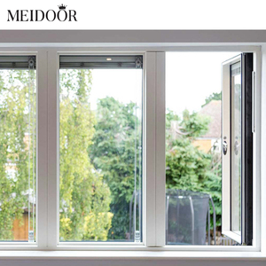Balkon pencereleri ses geçirmez basit tasarım fransız cam güvenlik Mesh ile 4 paneller dış kanatlı pencere - Product Image 5