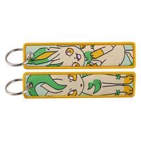 Gantungan Kunci Carabiner Kain Tenun Anime Monster Kartun Lucu Bermotif Cetak dengan Pola Babi BERUBAH WARNA