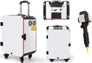 เครื่องทำความสะอาดด้วยเลเซอร์แบบพกพาชนิดกระเป๋าเดินทาง 300W 500W ระบายความร้อนด้วยอากาศ สำหรับกำจัดคราบสนิม สี บนไม้ ผนัง และหิน - Product Image 2