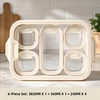 Boîte à lunch personnalisée sans BPA, compatible micro-ondes, avec couvercle, nouveau design, ensemble de contenants en verre pour la conservation des aliments frais dans les restaurants