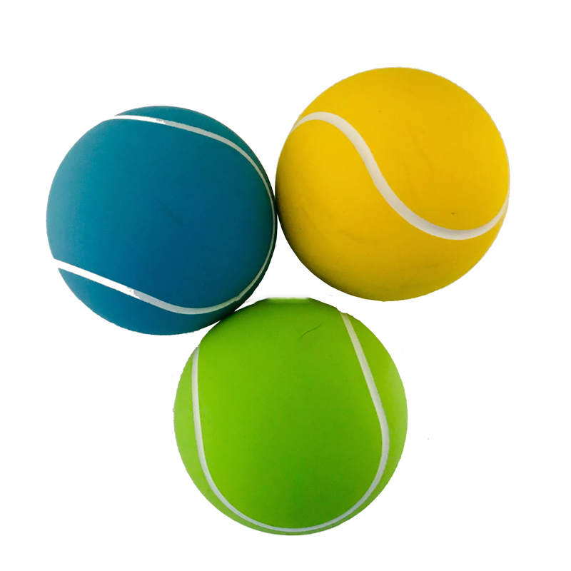 Promotional 60mm Sports Training Hollow Tennis Squash Balls Sports Toy Rubber Bouncing Balls for Beach Usage Free Sample