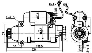 Démarreur de <span class=keywords><strong>moteur</strong></span> de bateau 12V/1.4KW S114-860 - Product Image 4