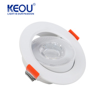 KEOU Nouveau projecteur LED DOB 5W à angle réglable pour éclairage intérieur 6500K